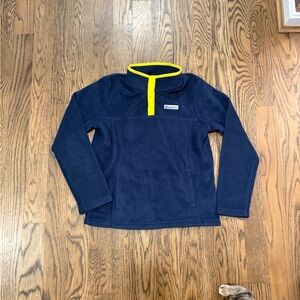 Columbia Kids' Navy and Yellow Fleece Pullover